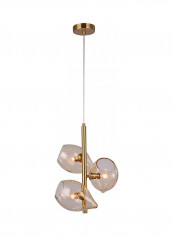Modern Jonalie Glass Pendant Light Gold 16centimeter