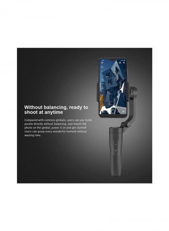 Smooth Q2 3-Axis Handheld Smartphone Gimbal Stabilizer Black