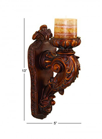 Candle Sconce Brown 13x5x6.5inch