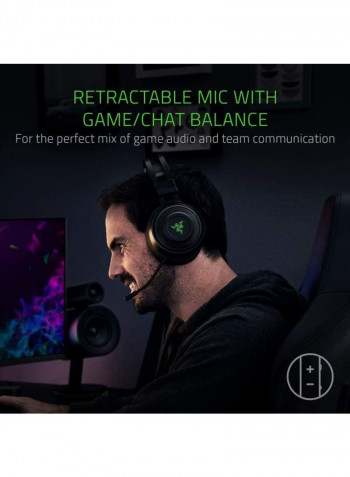 Nari Essential THX Spatial Audio 2.4GHz Gaming Headset For PC/PS4/Xbox One/Switch/Mobile Devices, RZ04-02690100-R3M1 Black