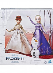 Disney Frozen Elsa Anna And Olaf Fashion Doll Set