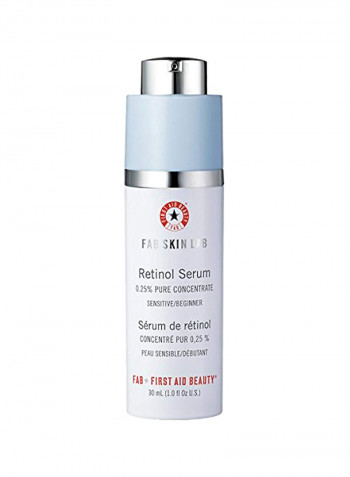 First Aid Beauty Fab Skin Lab Retinol Serum 0.25% Pure Concentrate, 1 Oz