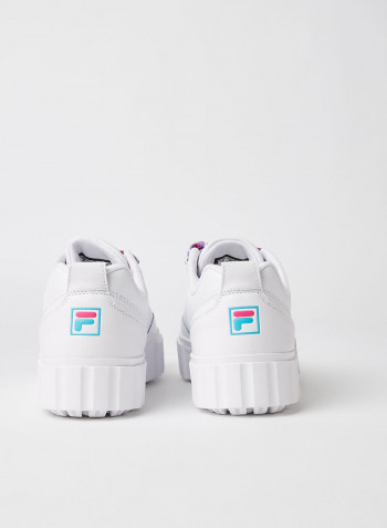 Sandblast Low Satin Sneakers White/Scuba Blue