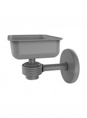Satellite Orbit One Wall Mounted Groovy Accents Soap Dish Matte Grey