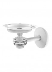 Wall Mounted Tumbler And Toothbrush Holder White 4.5x3.5x3inch