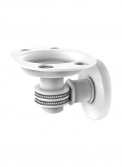 Continental Collection Tumbler And Toothbrush Holder White