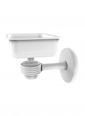 Satellite Orbit One Wall Mounted Groovy Accents Soap Dish White