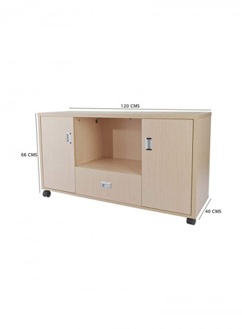 Side Extension Cabinet Beige