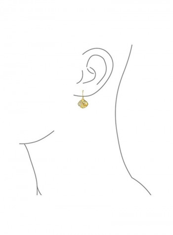 925 Sterling Silver 14 Karat Gold Plated Dangle Earrings