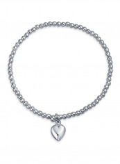 925 Sterling Silver Heart Shaped Bracelet