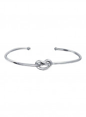 925 Sterling Silver Love Knot Cuff Bracelet