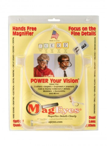 Bi-Focal Magnifier White