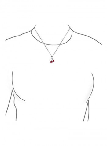 925 Sterling Silver Cubic Zirconia Studded Pendant