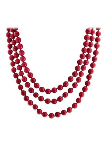 Pearl Long Multi Strand Necklace