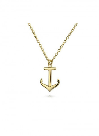 925 Sterling Silver 14 Carat Gold Plated Pendant Necklace