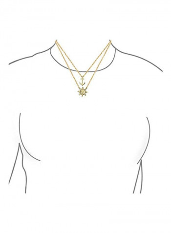 925 Sterling Silver 14 Carat Gold Plated Pendant Necklace
