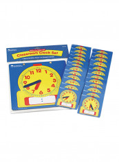 Learning Resources Write & Wipe Clocks Classroom Set