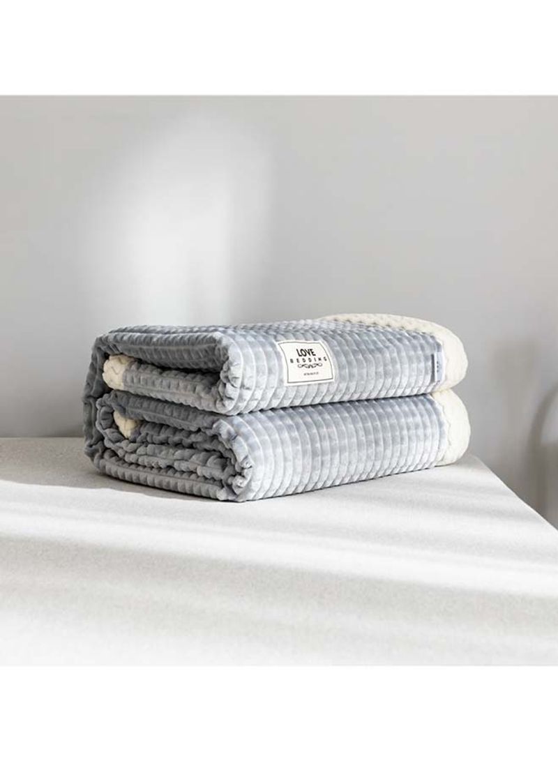 Modern Simple Style Throw Blanket Cotton Multicolour 200x230centimeter