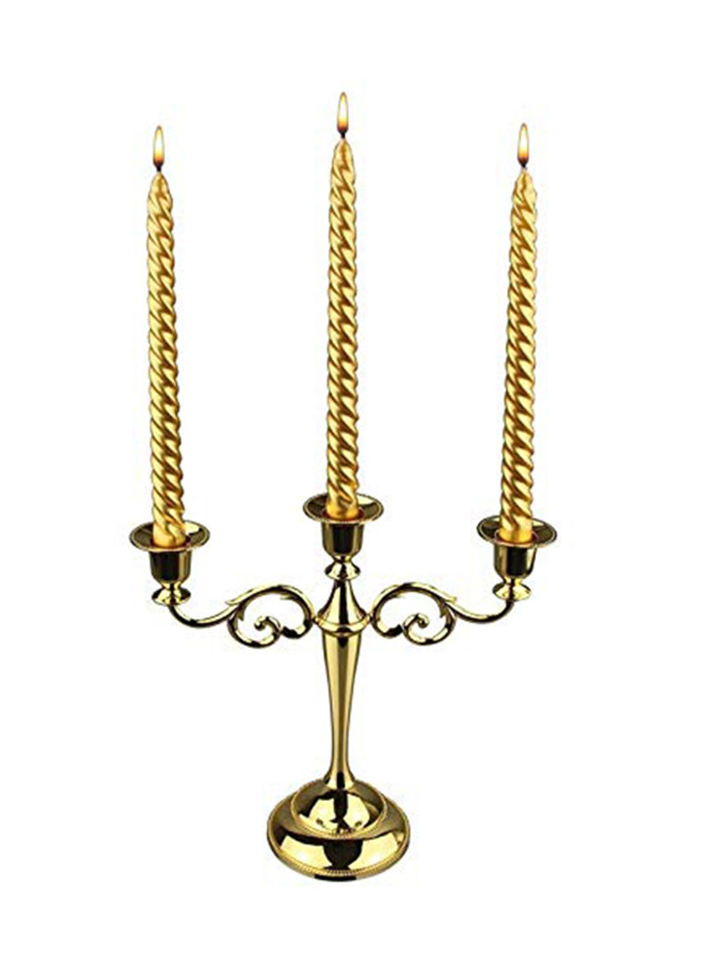 3-Arms Metal Candle Holder 3X11X5inch