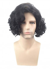 Lace Front Synthetic Short Wavy Wig Black