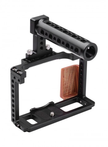 Protective Camera Cage With Top Metal Handle Black/Brown