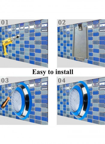54W LED Underwater Wall-Mounted Pool Light White Light