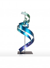 Decorative Iron Sculpture Blue/Green/Purple 23x26.5x51.5cm