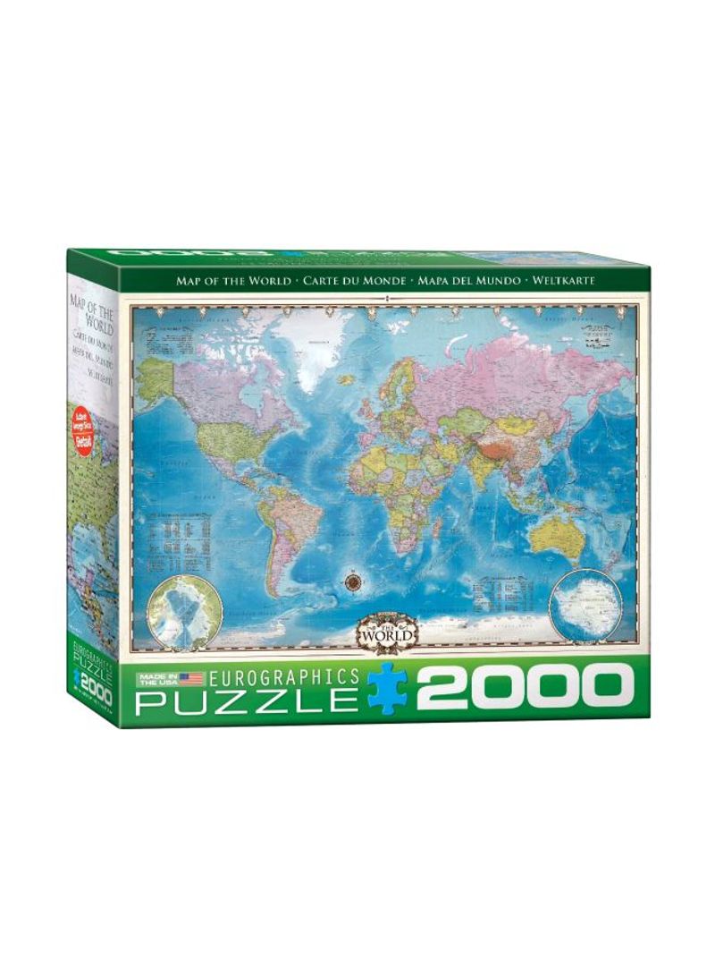 2000-Piece Map Of The World Puzzle 8220-0557