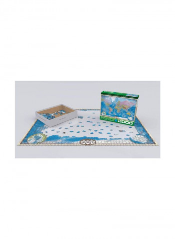 2000-Piece Map Of The World Puzzle 8220-0557