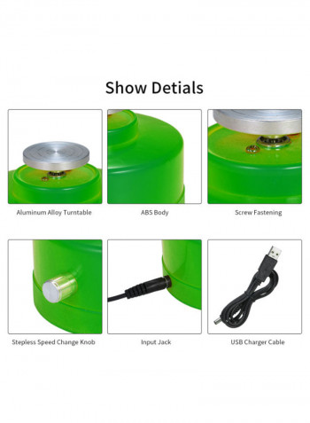 USB Mini Pottery Ceramic Machine Green 4.3centimeter