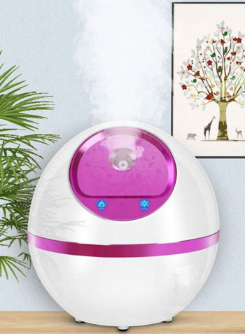 Portable Moisturizer Facial Steamer White/Pink 18 x 18 x 18.3cm
