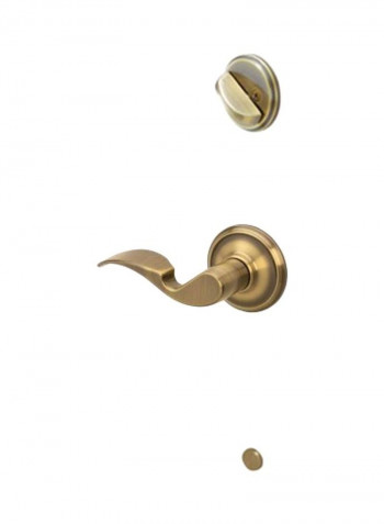 2-Piece Avanti Interior Right-Handed Lever With Deadbolt Gold 4inch