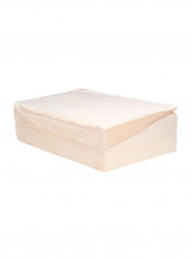 Folding Bed Wedge Polyester Beige 12x24x24inch