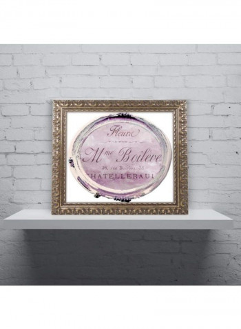 Paris In Frames 4 Wooden Framed Wall Art Blue/Gold 11 x 11inch