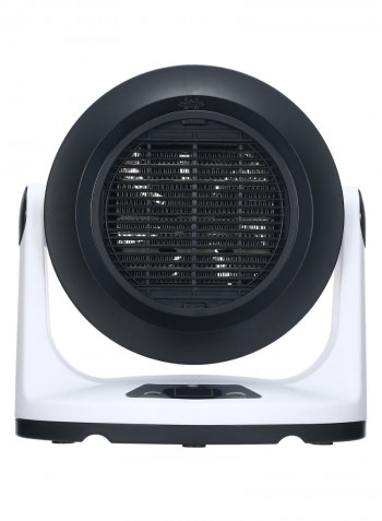 1000W Mini Electric Heater Fan With Timer Remote Control White 30cm