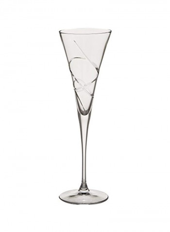 2-Piece Toasting Flute Glass Set Clear 10.75inch