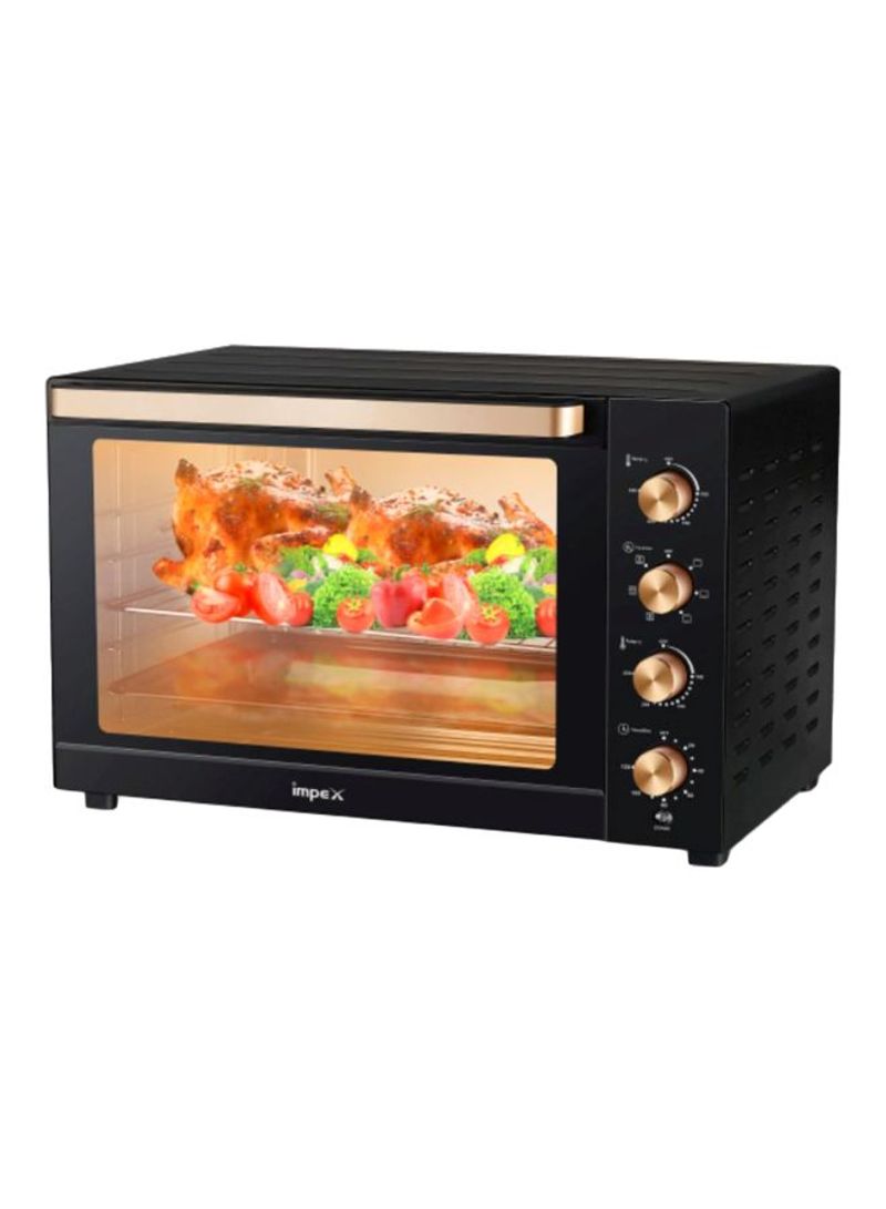 Electric Oven With Convection Function 120 l 2800 W OV 2905 Black/Rose Gold/Clear