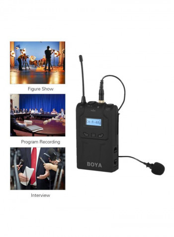 BY-WM8T Digital Wireless Bodypack Transmitter LU-D5381 Black