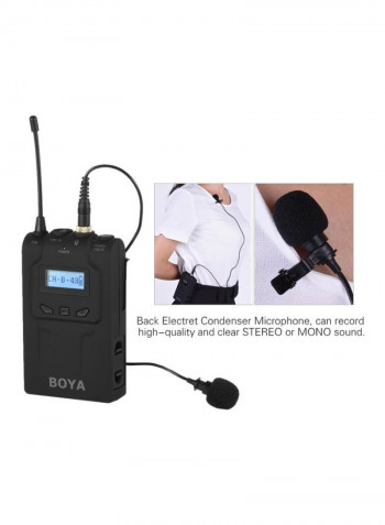 BY-WM8T Digital Wireless Bodypack Transmitter LU-D5381 Black