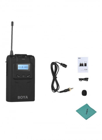 BY-WM8T Digital Wireless Bodypack Transmitter LU-D5381 Black