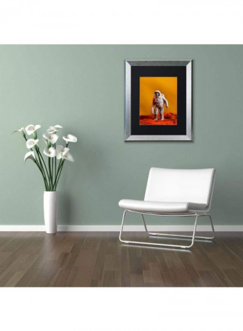 Space Needle Snow Framed Wall Art Multicolour 11 x 14inch