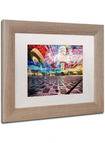 Twister 3 Birch Frame Wall Art Multicolour 11 x 14inch
