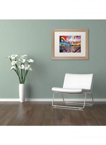 Twister 3 Birch Frame Wall Art Multicolour 11 x 14inch