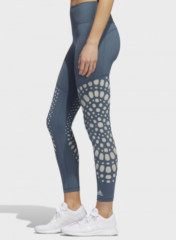 Power 7/8 Tights Blue