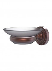 Wall Mounted Soap Dish Brown/Silver 4.5x2.5x3inch