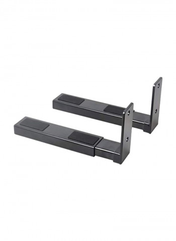 2-Piece Speaker Wall Mount Black