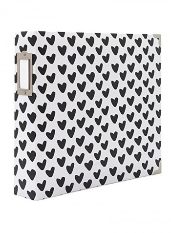 D Ring Binders Scrapbook Album Black/White