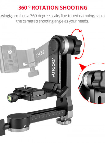 Heavy Duty Tripod Head Black