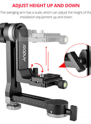 Heavy Duty Tripod Head Black