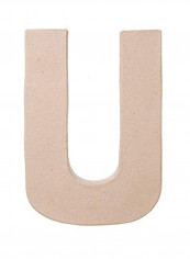Letter U Paper Mache Brown reviews Letter U Paper Mache Brown